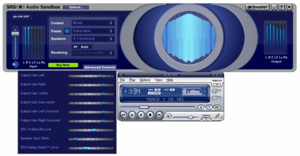 serial para srs audio sandbox