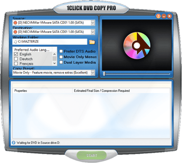 1CLICK DVD Copy Pro 6.2.2.1 Crack And License Key [2021] Free Download